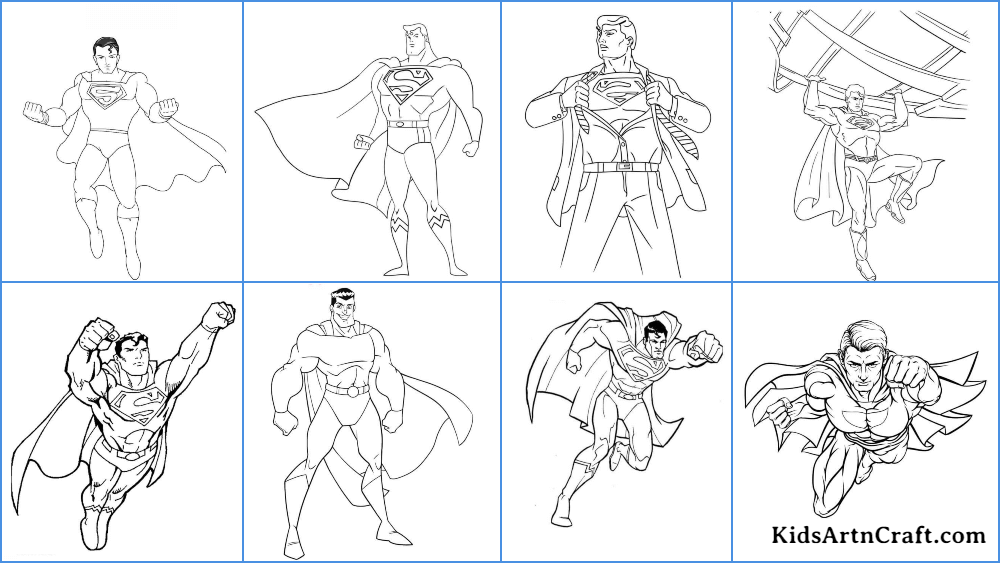Superman coloring pages for kids â free printables