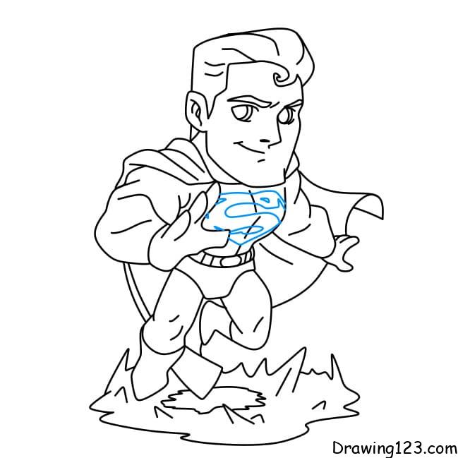 Superman drawing tutorial