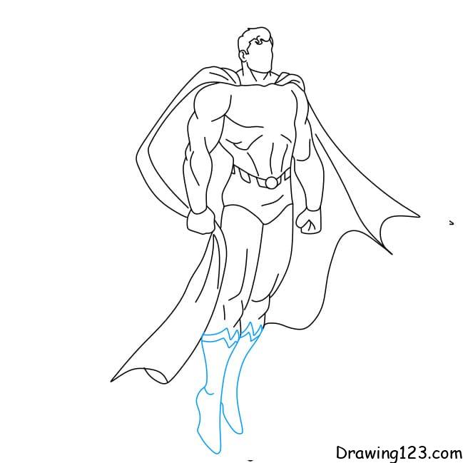 Superman drawing tutorial