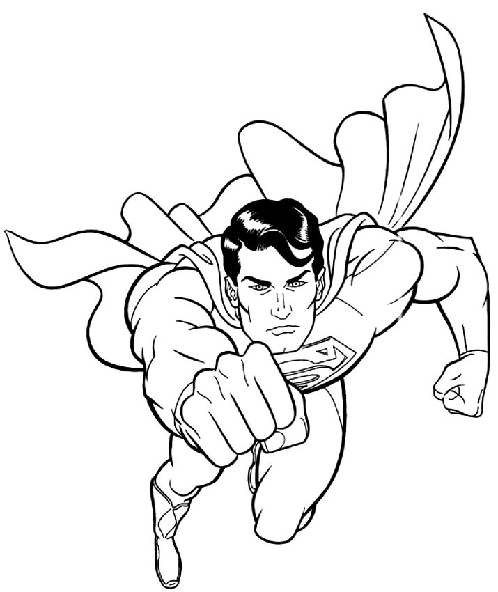 Printable superman coloring pages pdf idea