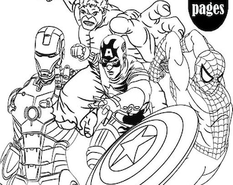 Best gift super hero coloring pages pages pdf coloring pages for kids