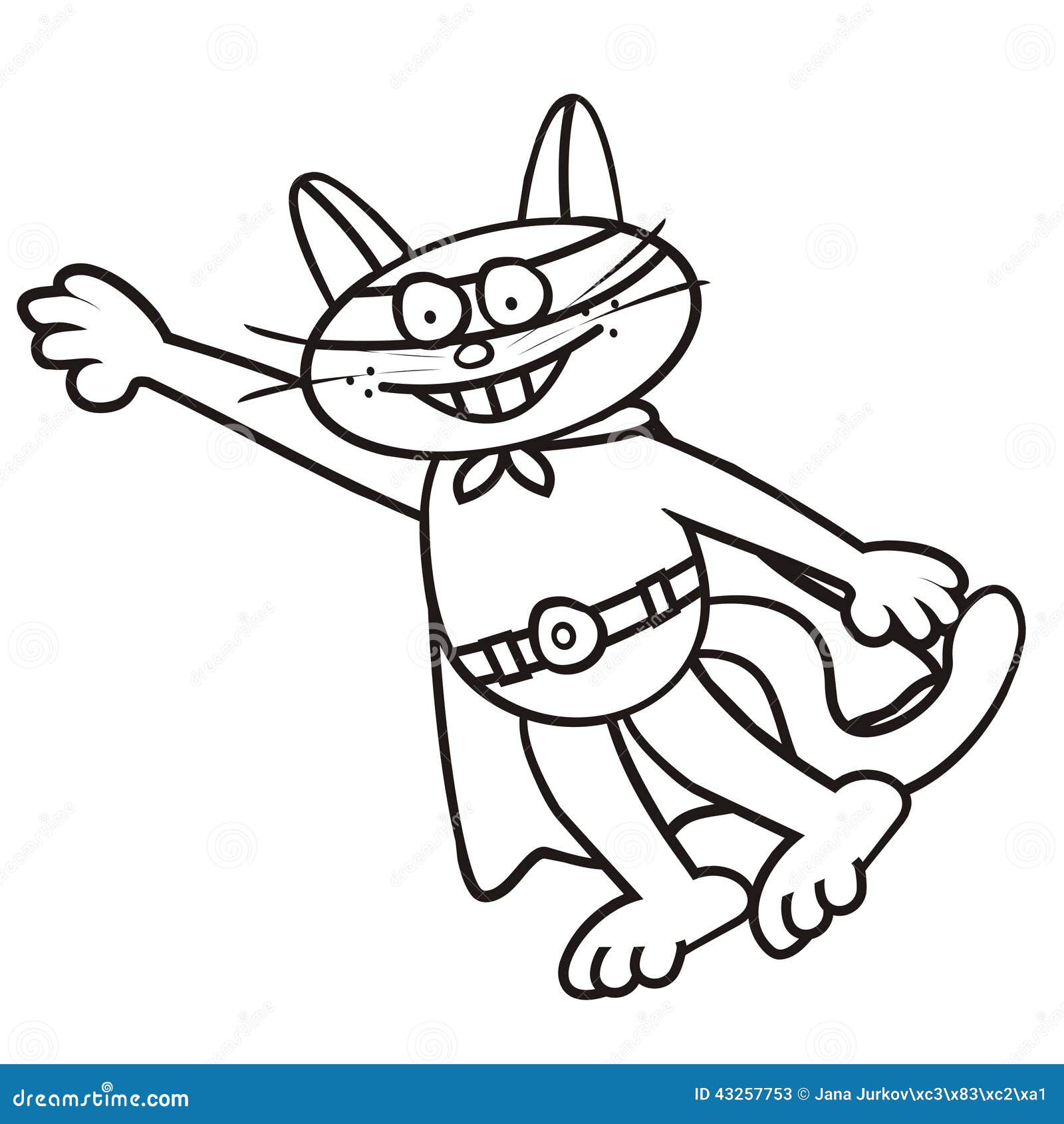 Cat superman stock illustrations â cat superman stock illustrations vectors clipart