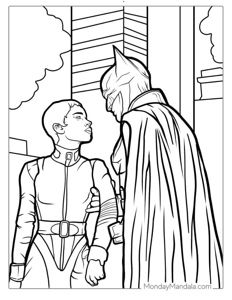 Batman coloring pages free pdf printables