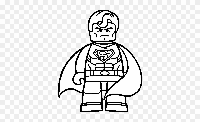 Lego superman coloring pages to print for kids