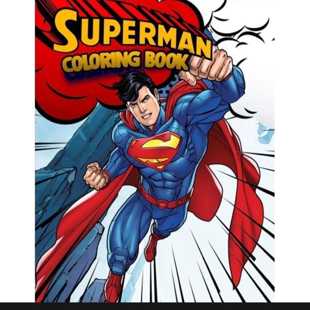 Superman amazing d colouring book