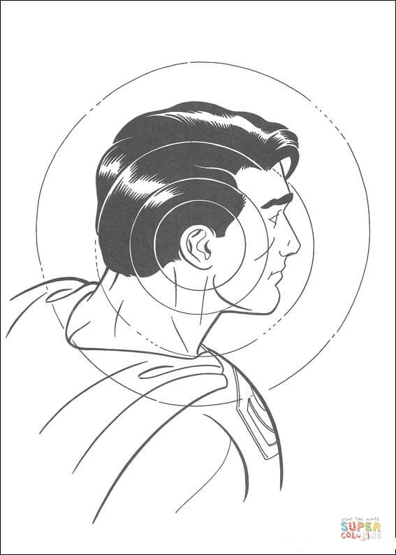 Superman could hear sound at almost any wavelength and at great distances coloring page free printable coloring pages