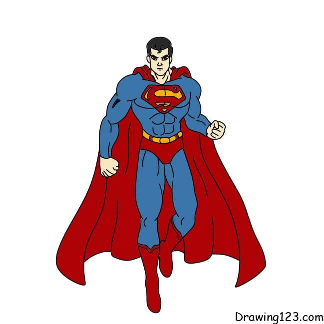 Superman drawing tutorial