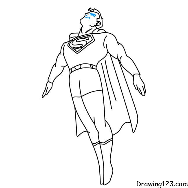 Superman drawing tutorial