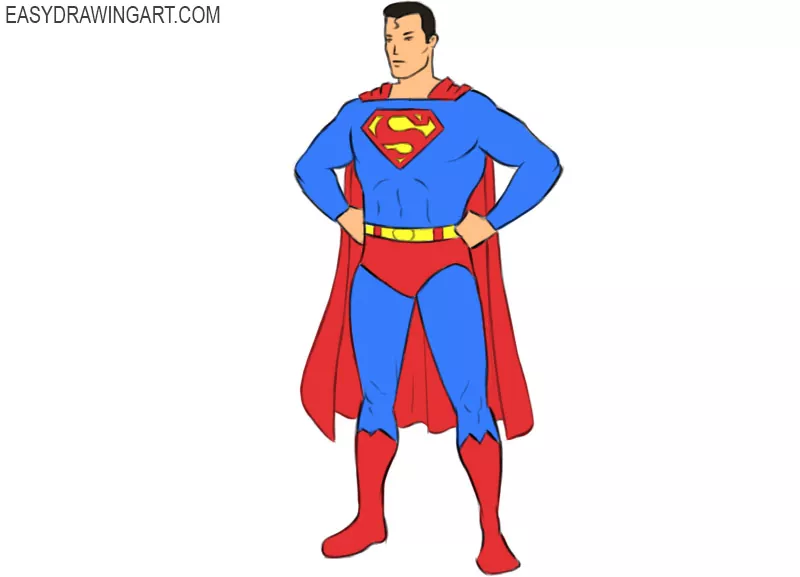 How to draw superman