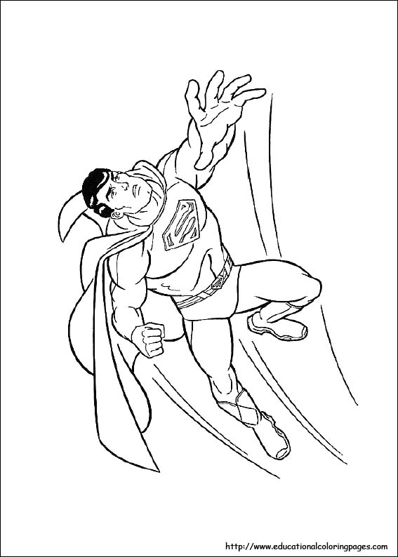 Superman coloring pages free for kids
