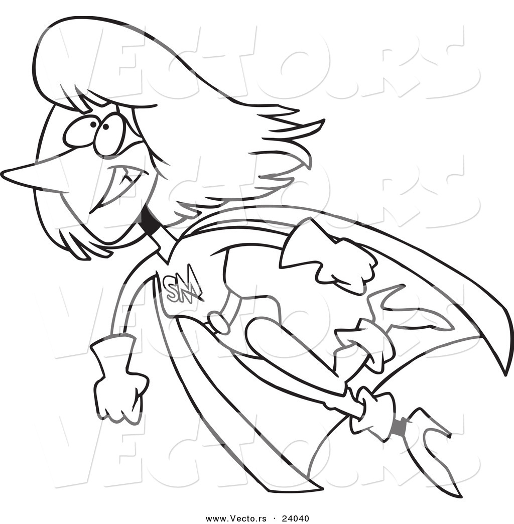 R of a cartoon super mom flying