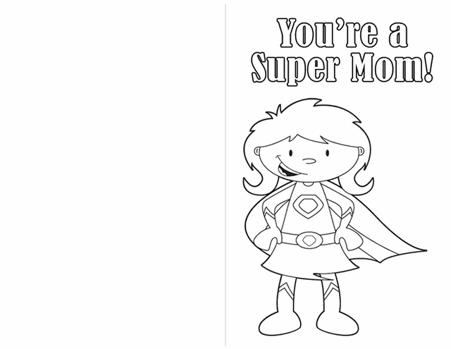 Printable mothers day coloring pages cards activities to keep kids busy