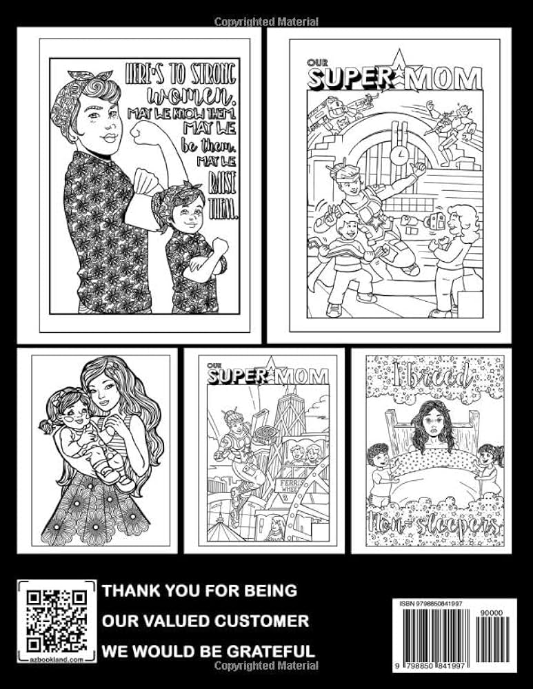 Mom life coloring book mothers activities coloring pages inspirational and motivational drawing for mom great gift for happy mothers day serrano ebony books
