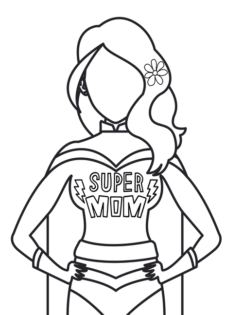 Happy mothers day flower coloring sheets â