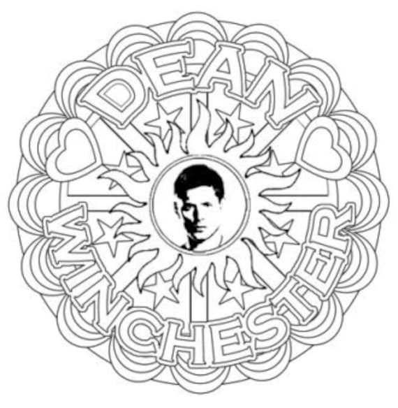 Supernatural dean winchester mandalas grown