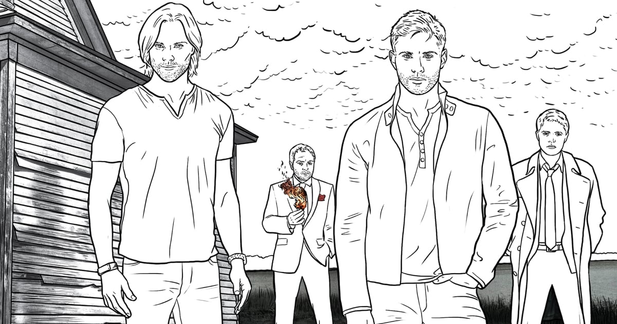 Supernatural coloring book entertainment
