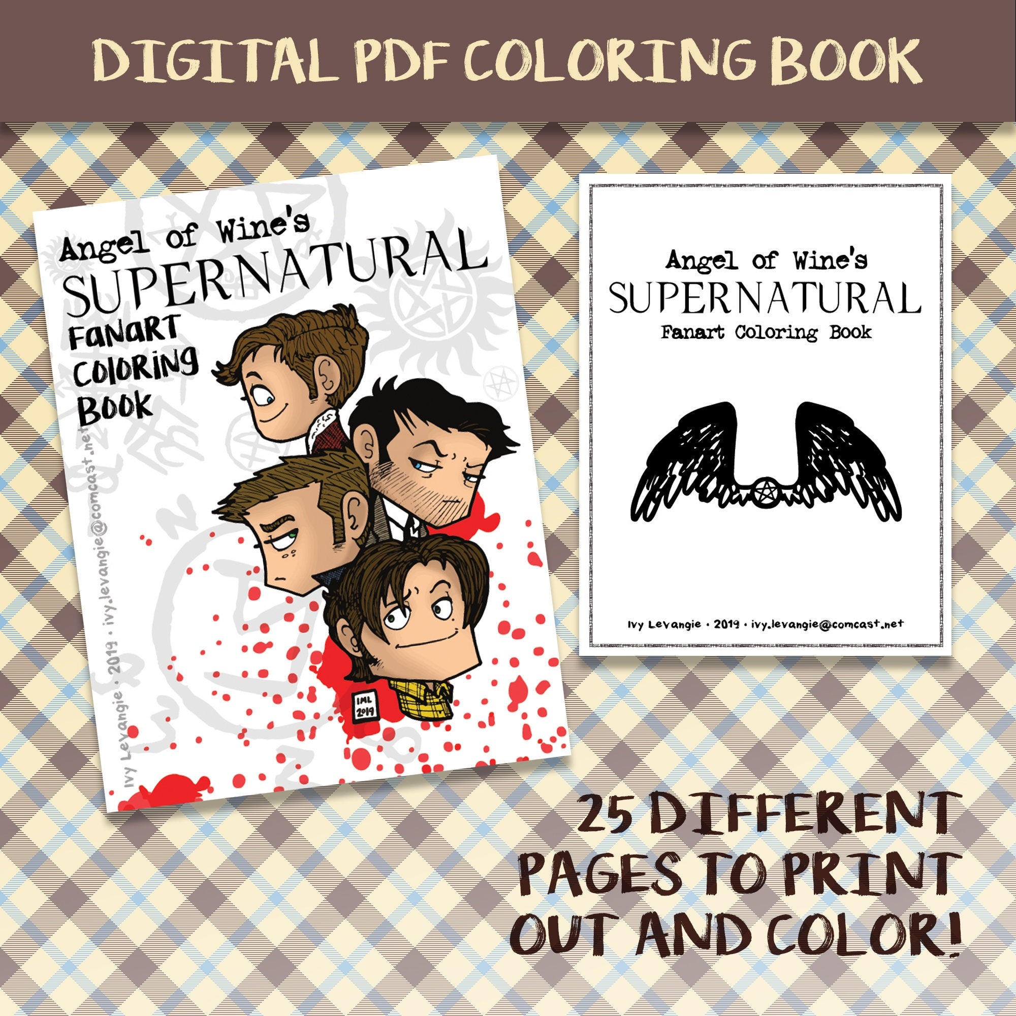 Supernatural fanart coloring book