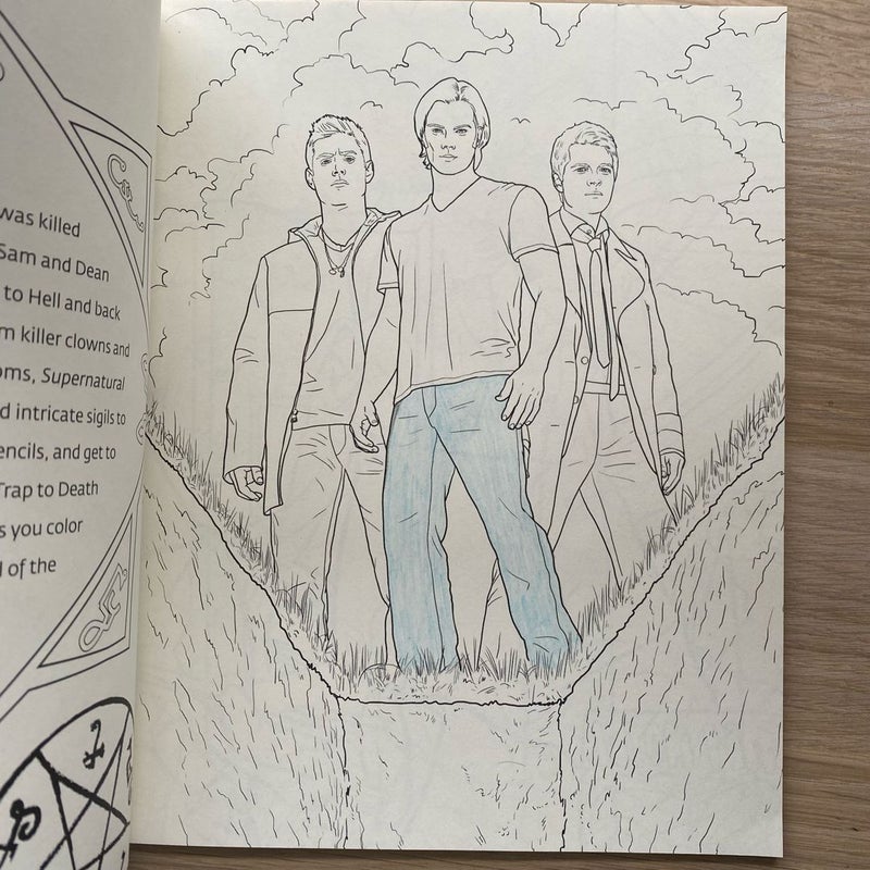 Supernatural the official coloring book by insight editions paperback