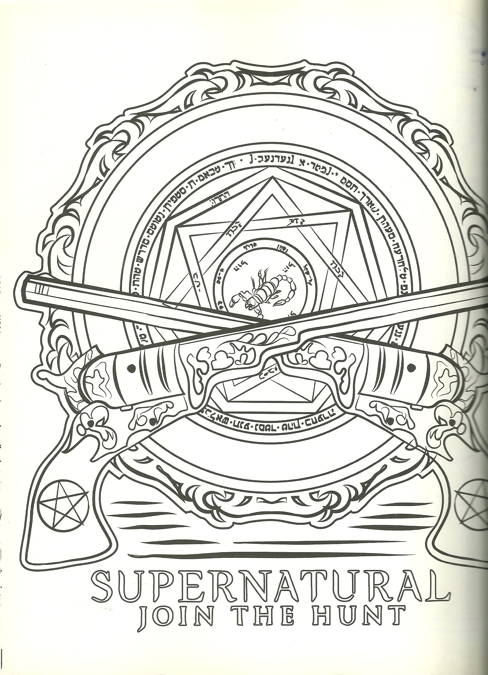 Supernatural coloring page adult coloring pages coloring pages pyrography patterns