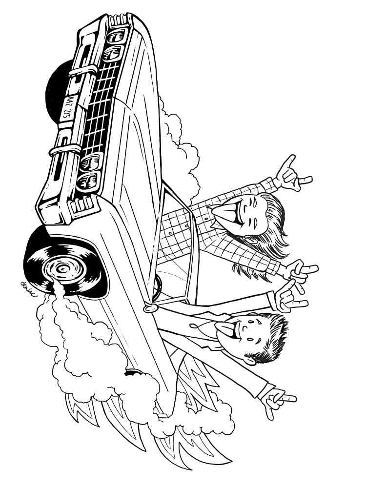 Supernatural coloring pages