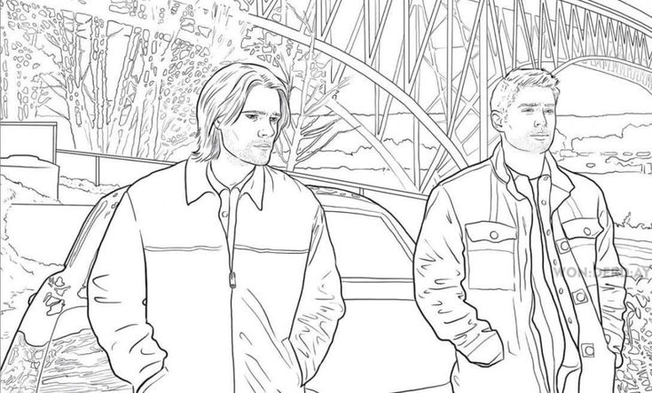 Loring pages supernatural best llection print a supernatural loring pages urban legends