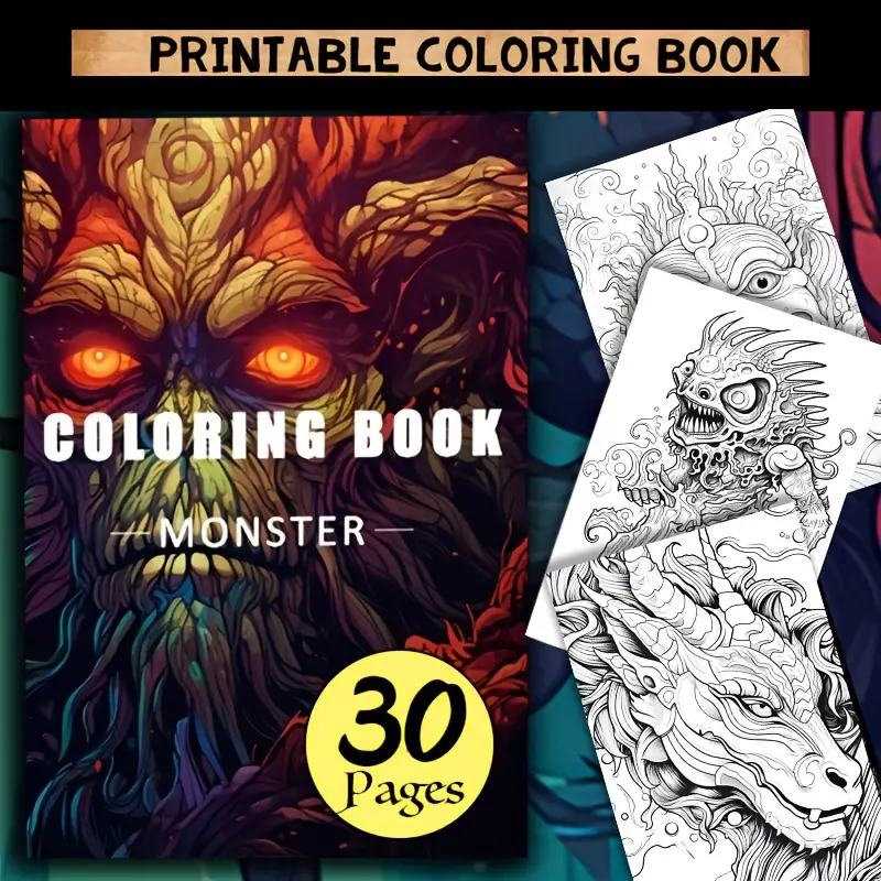 Original upgraded version pages thickened paper monster