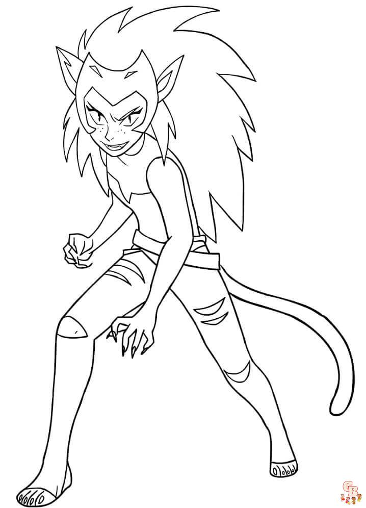 Printable she ra coloring pages free for kids and adults