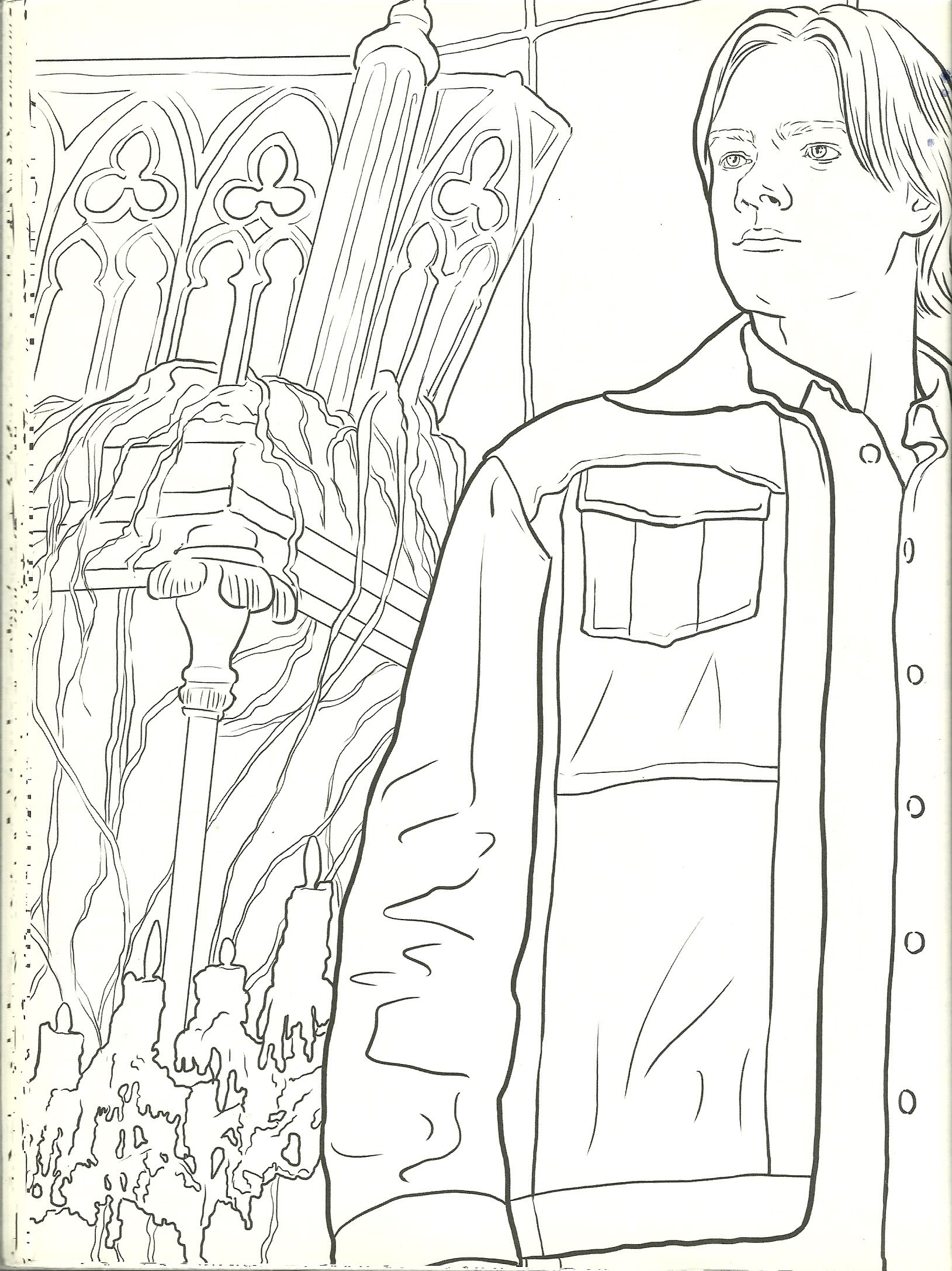 Sam supernatural coloring page adult coloring book pages coloring pages supernatural drawings