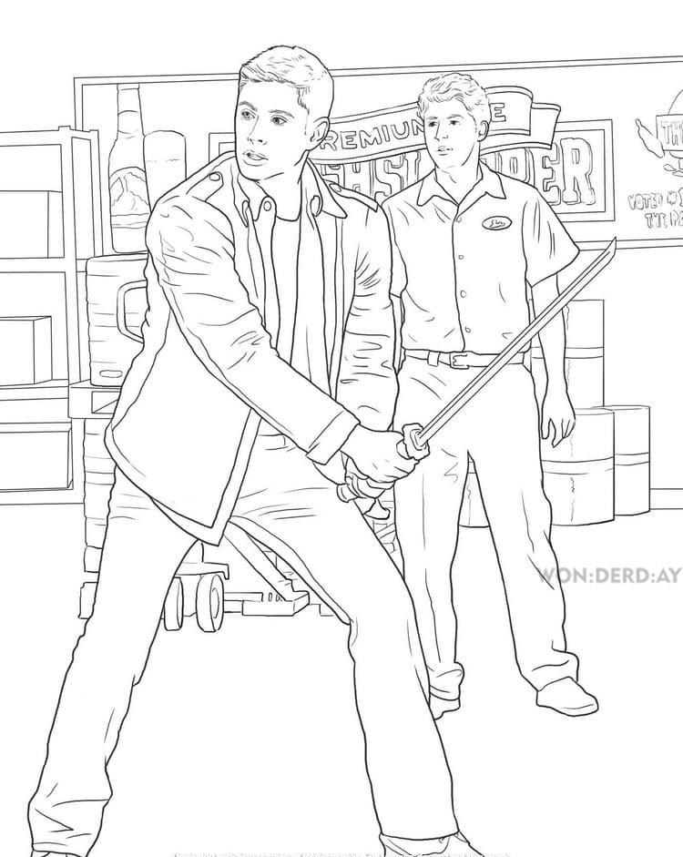 Coloring pages supernatural best collection print a