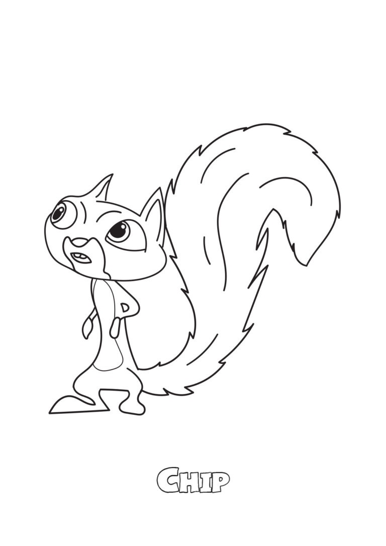 Chip dc league of super pets coloring pages