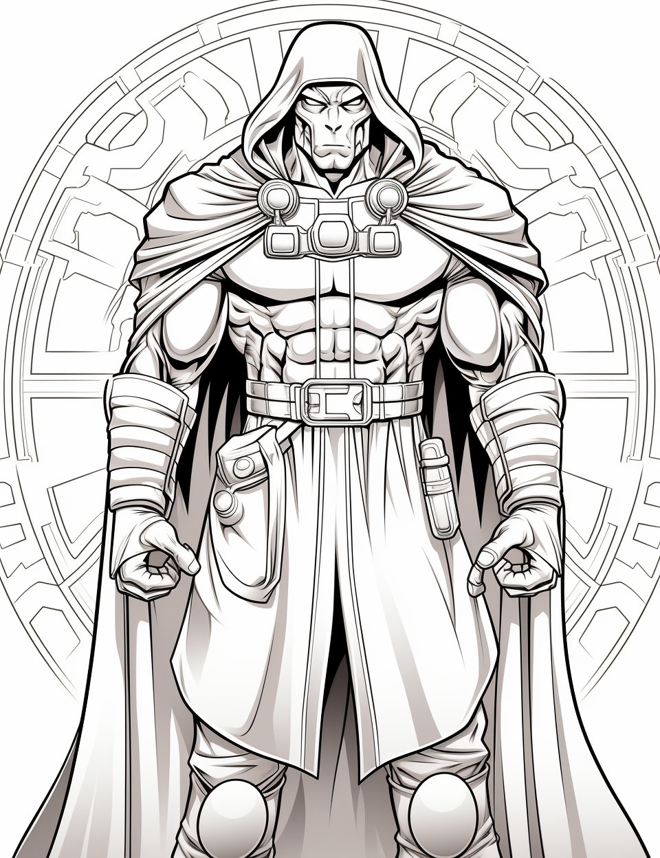 Superhero supervillain coloring pages high
