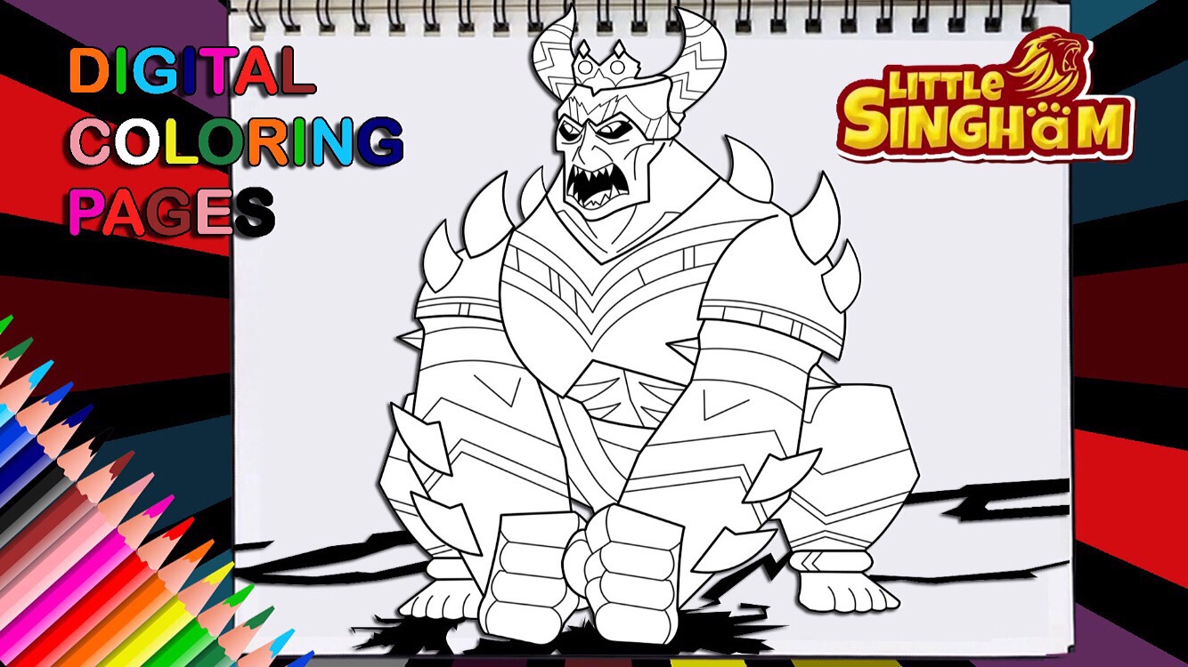 Black armored super villain kaal coloring page by playhouse on