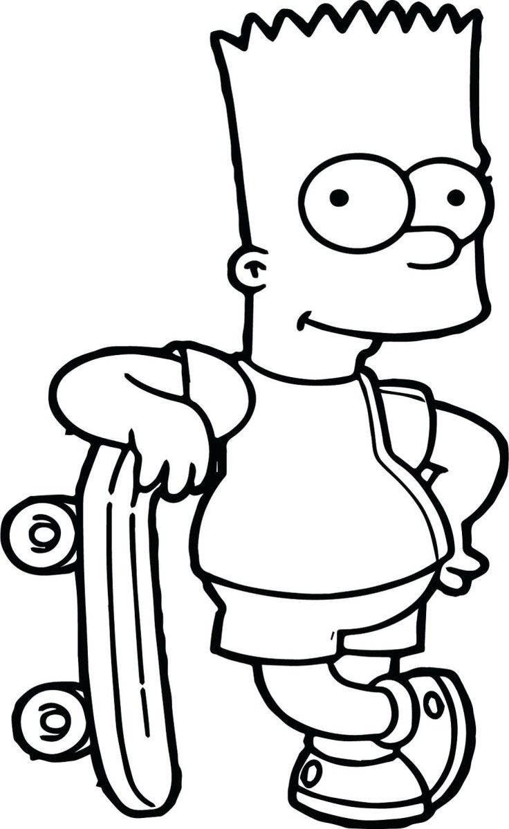 Simpsons loring pages bart simpson loring pages homer and simpsons to print chronicles