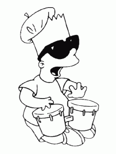 Free simpsons coloring pages to color
