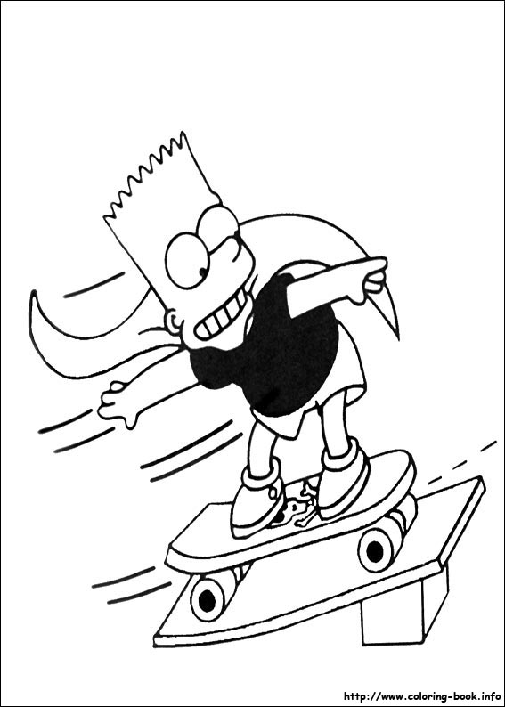 The simpsons coloring picture