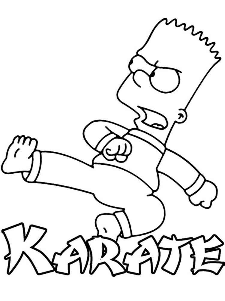 Bart simpson coloring pages