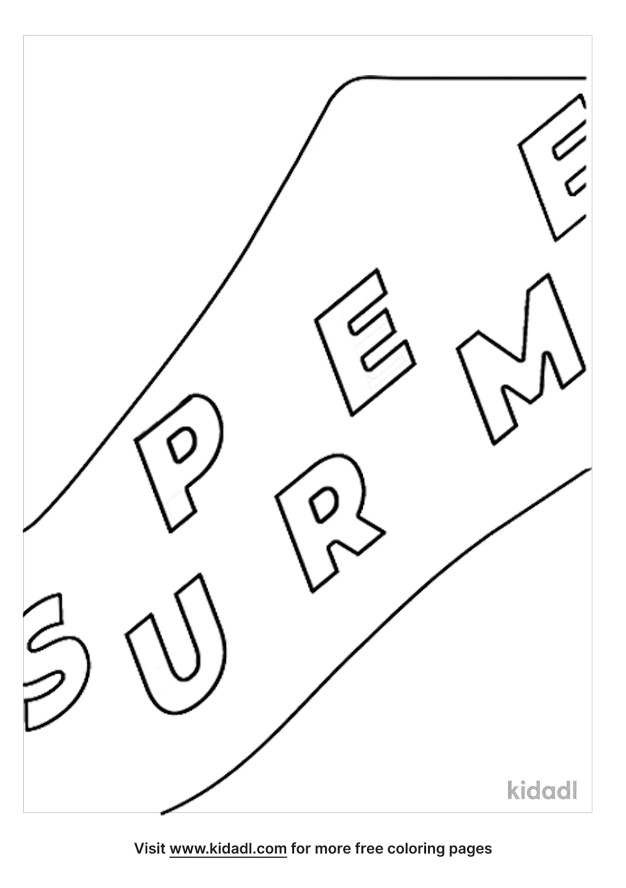 Free supreme coloring page coloring page printables