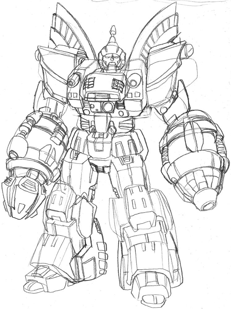 Omega supreme pencil sketch by i