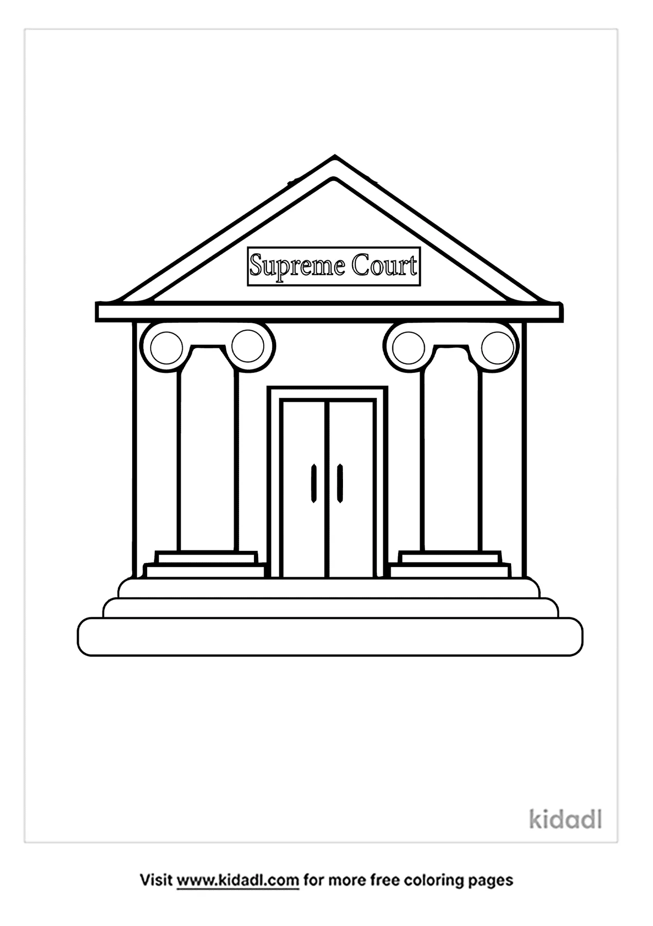 Free supreme court coloring page coloring page printables
