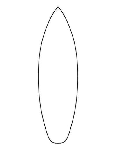 Free printable surfboard template printable
