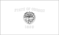 Oregon flag coloring