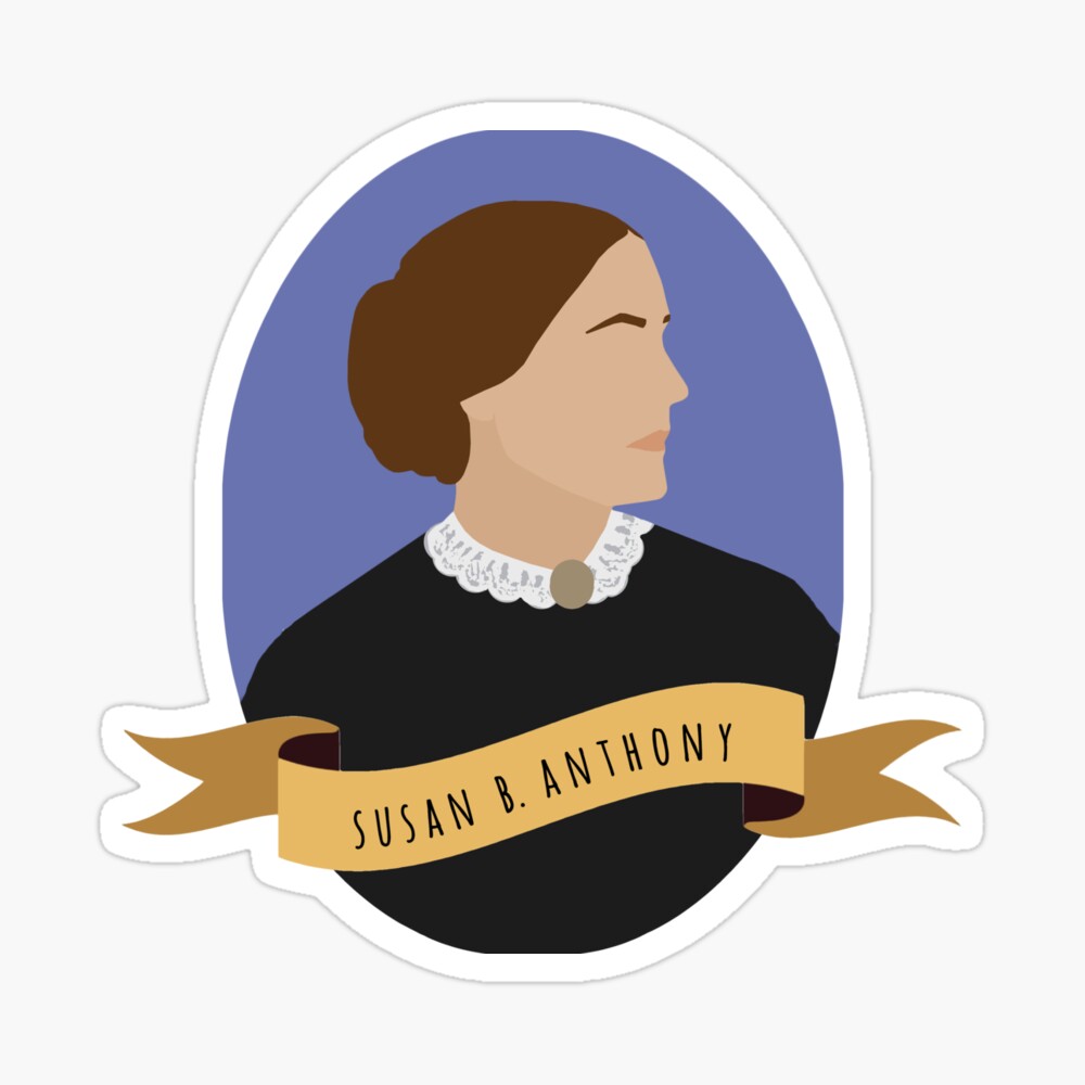 Susan b anthony round portrait spiral notebook for sale by thefilmartist