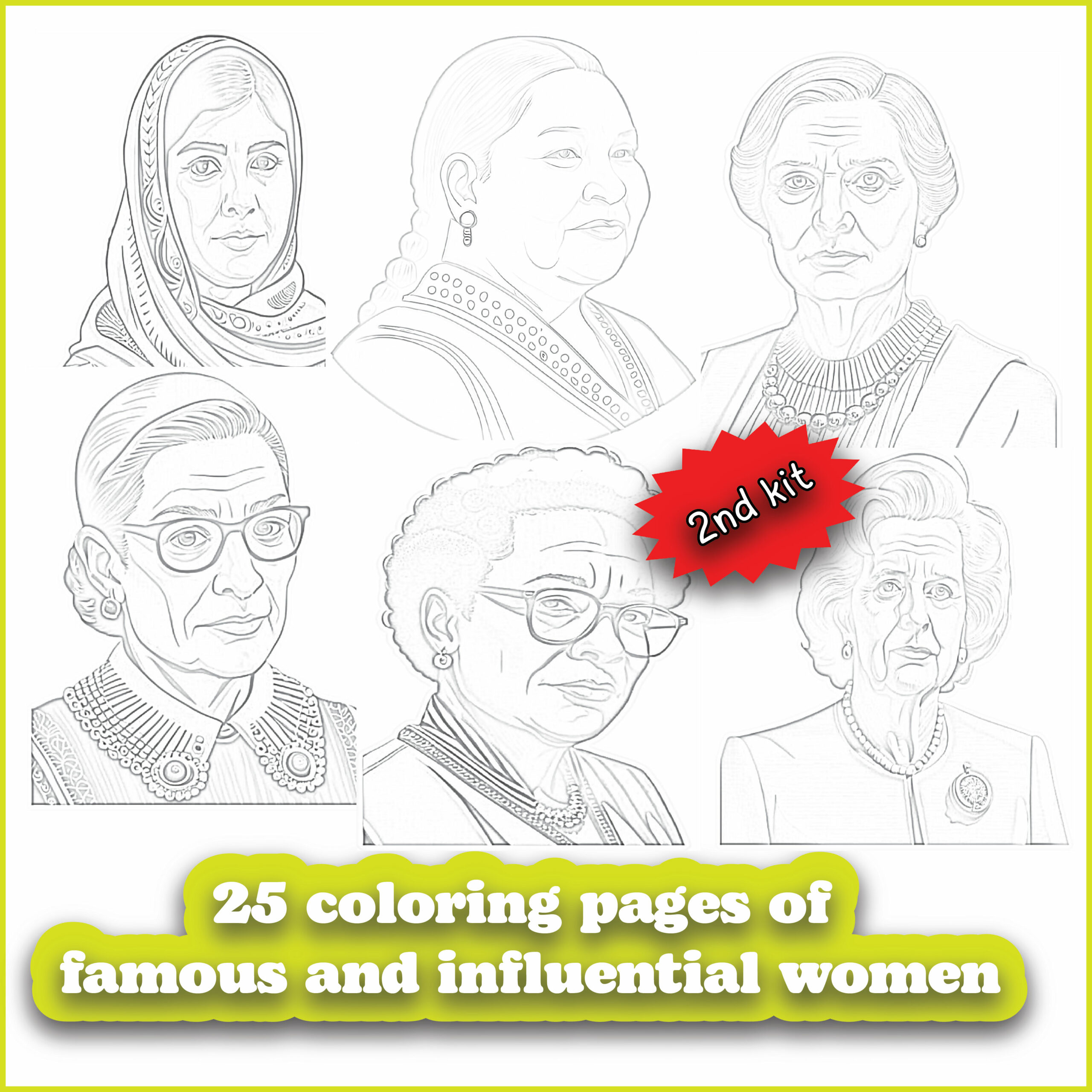 Famous important women in historyfamous women clip artstickers made by teachers