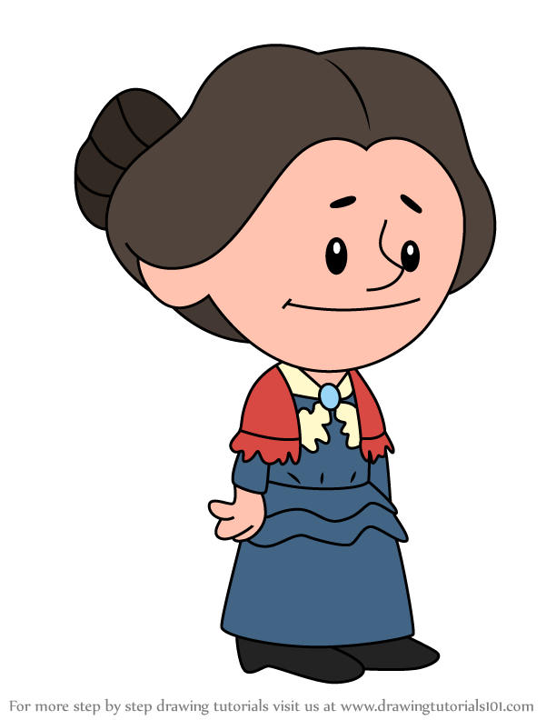 How to draw susan b anthony from xavier riddle and the secret museum xavier riddle and the secret museum step by step