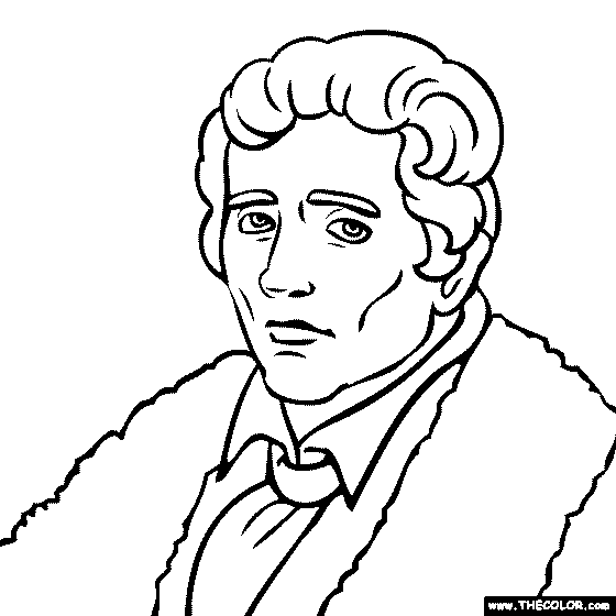 Faous historical figure coloring pages
