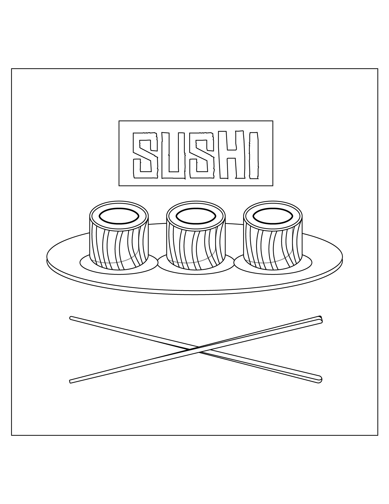 Sushi pages â printable pages