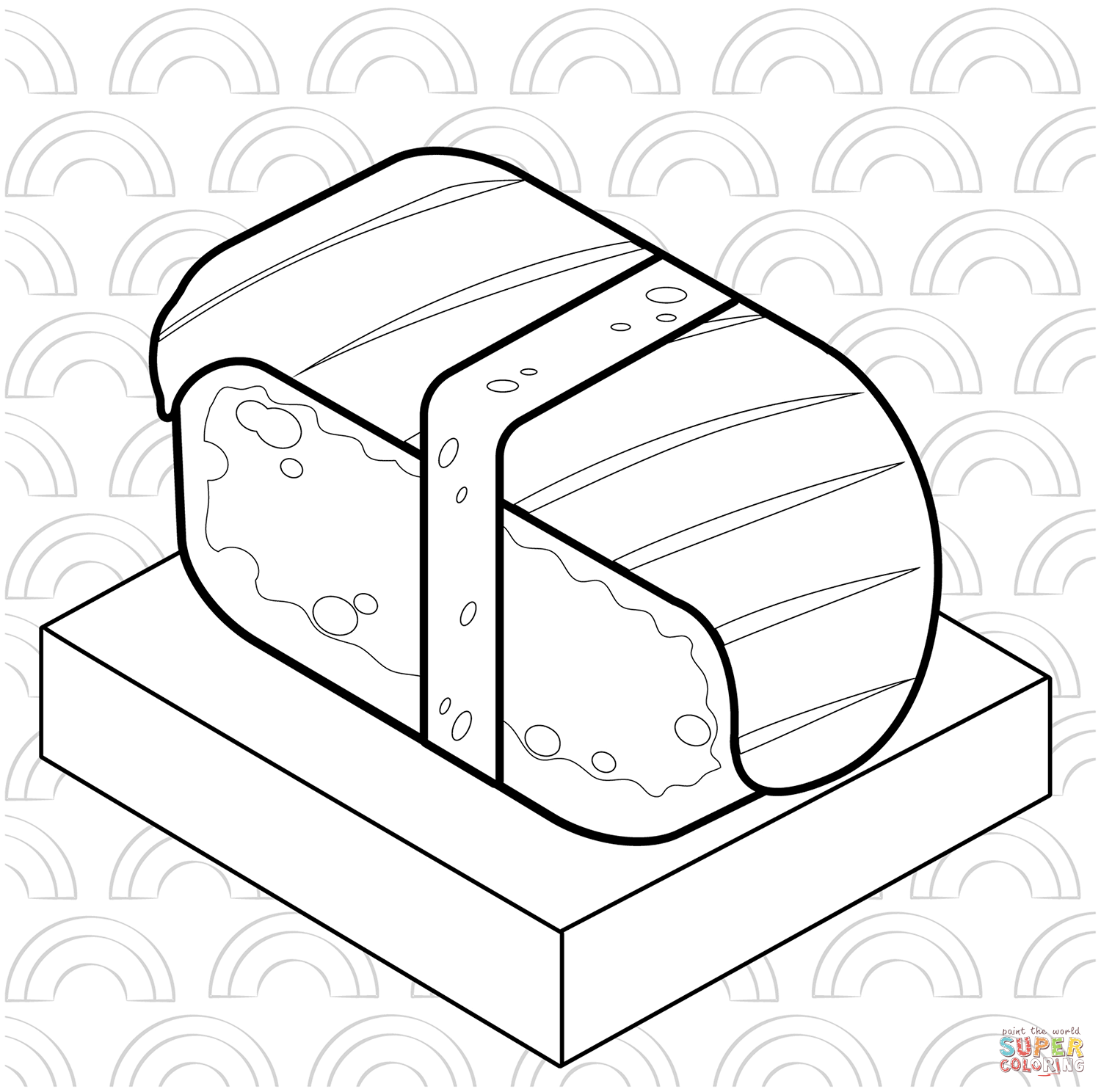 Sushi coloring page free printable coloring pages