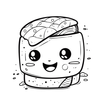 Sushi outline png transparent images free download vector files