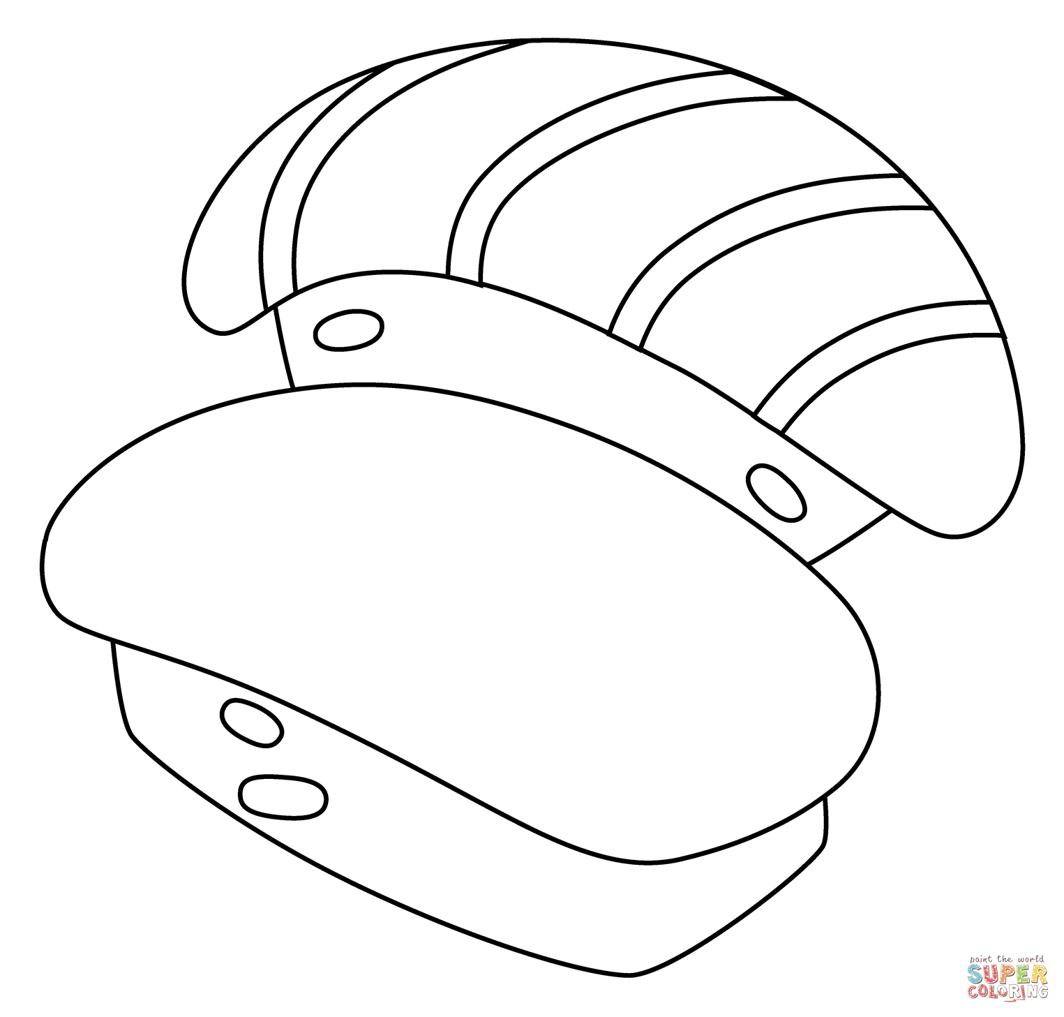 Sushi emoji coloring page free printable coloring pages