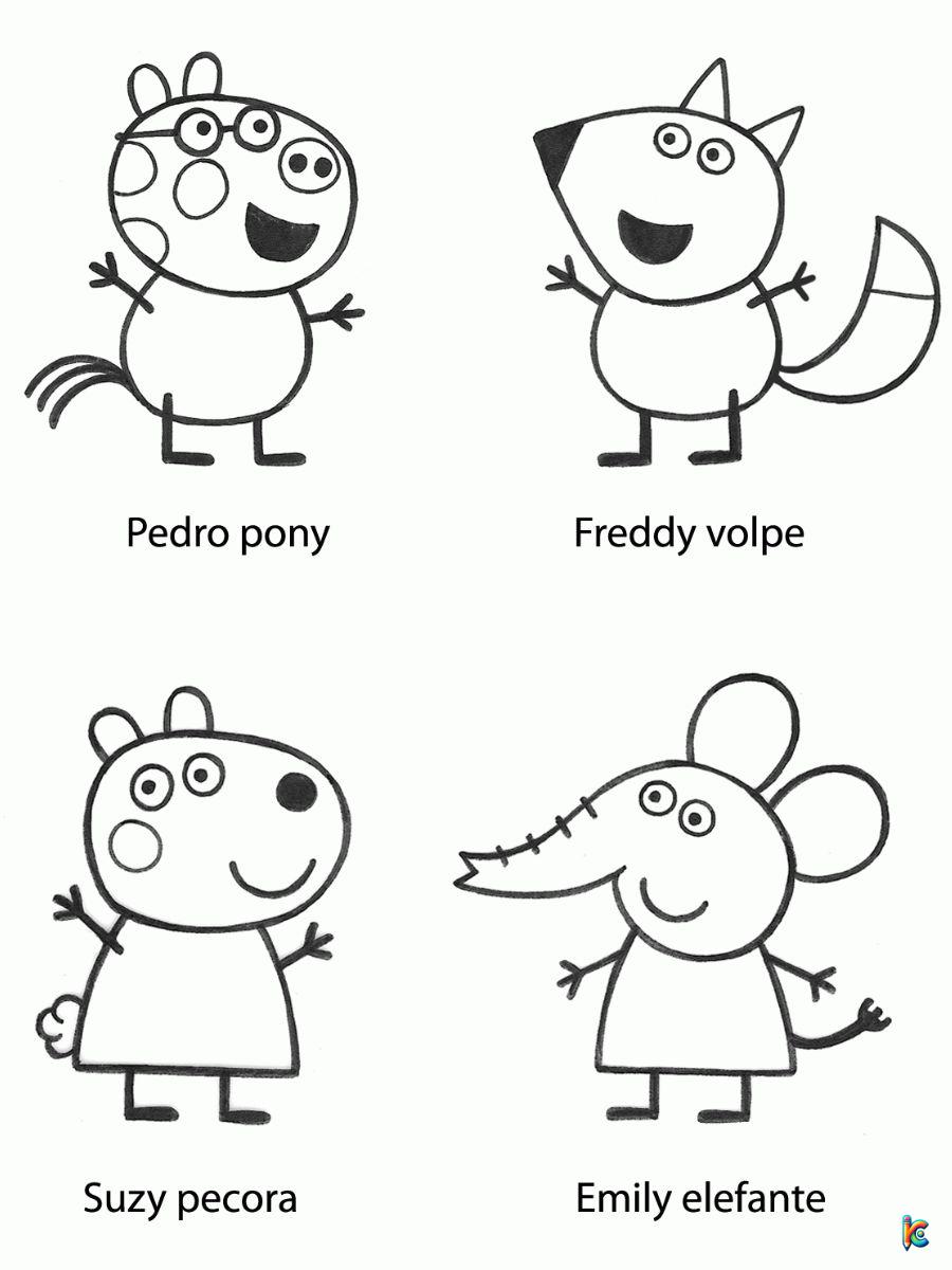Peppa pig coloring pages â